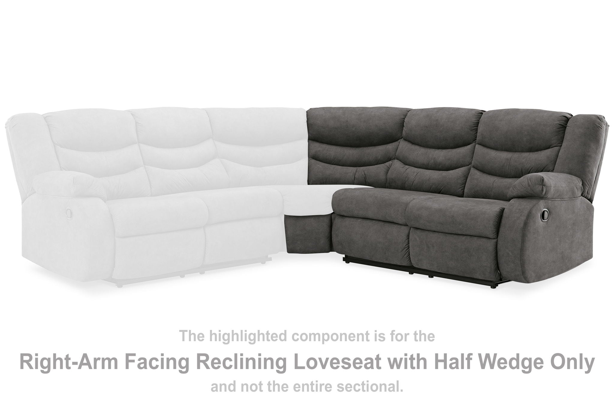 Partymate - Slate - Raf Reclining Loveseat - Urban Living Furniture (Los Angeles, CA)