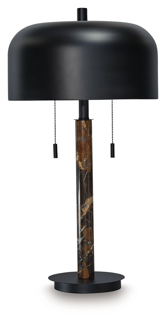 Alanbert - Brown / Black - Metal Table Lamp - Urban Living Furniture (Los Angeles, CA)