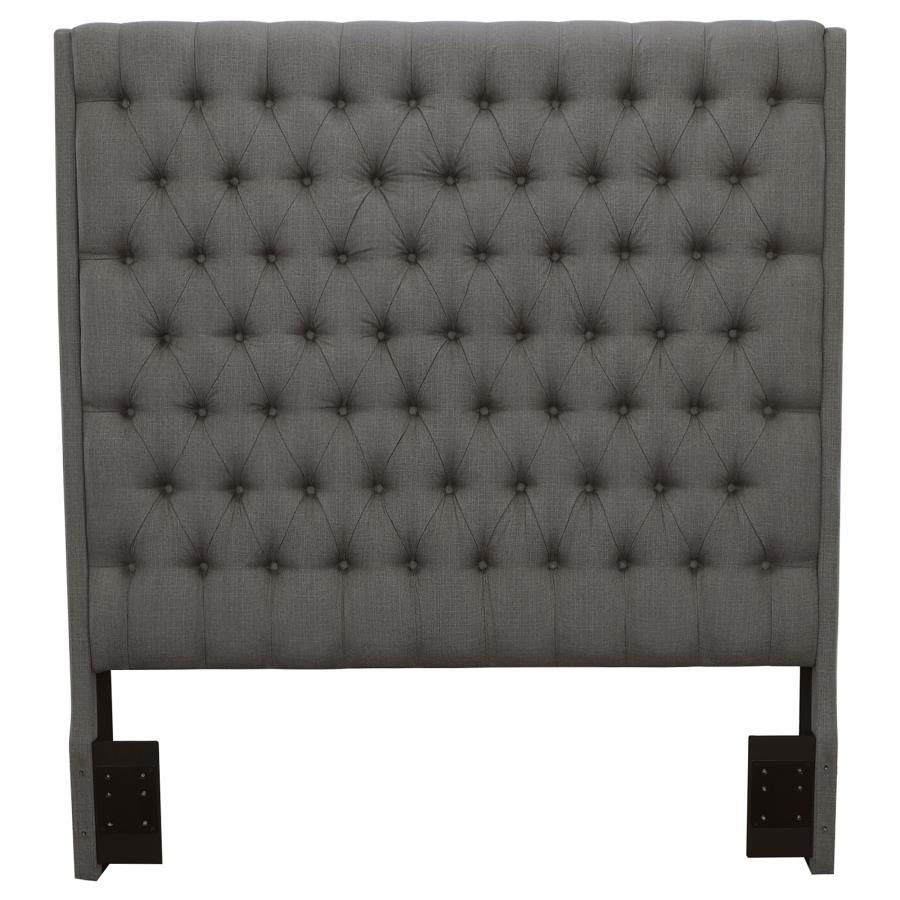 Camille - Upholstered Eastern King Panel Headboard - Gray - Urban Living Furniture (Los Angeles, CA)