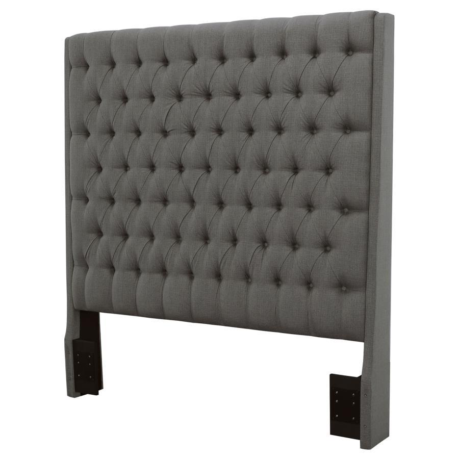 Camille - Upholstered Eastern King Panel Headboard - Gray - Urban Living Furniture (Los Angeles, CA)
