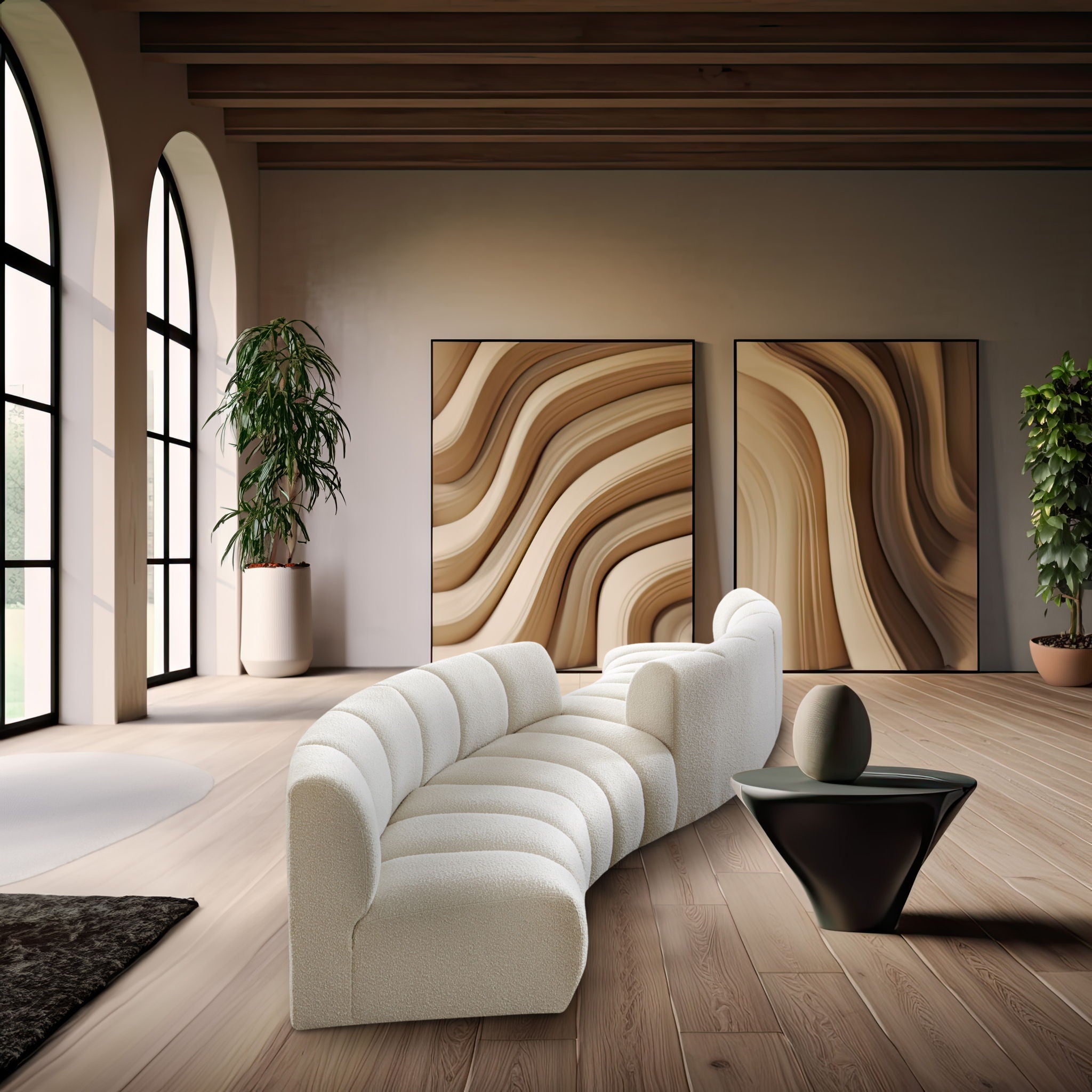 Infinity - 4 Piece Boucle Modular Sectional - Urban Living Furniture (Los Angeles, CA)