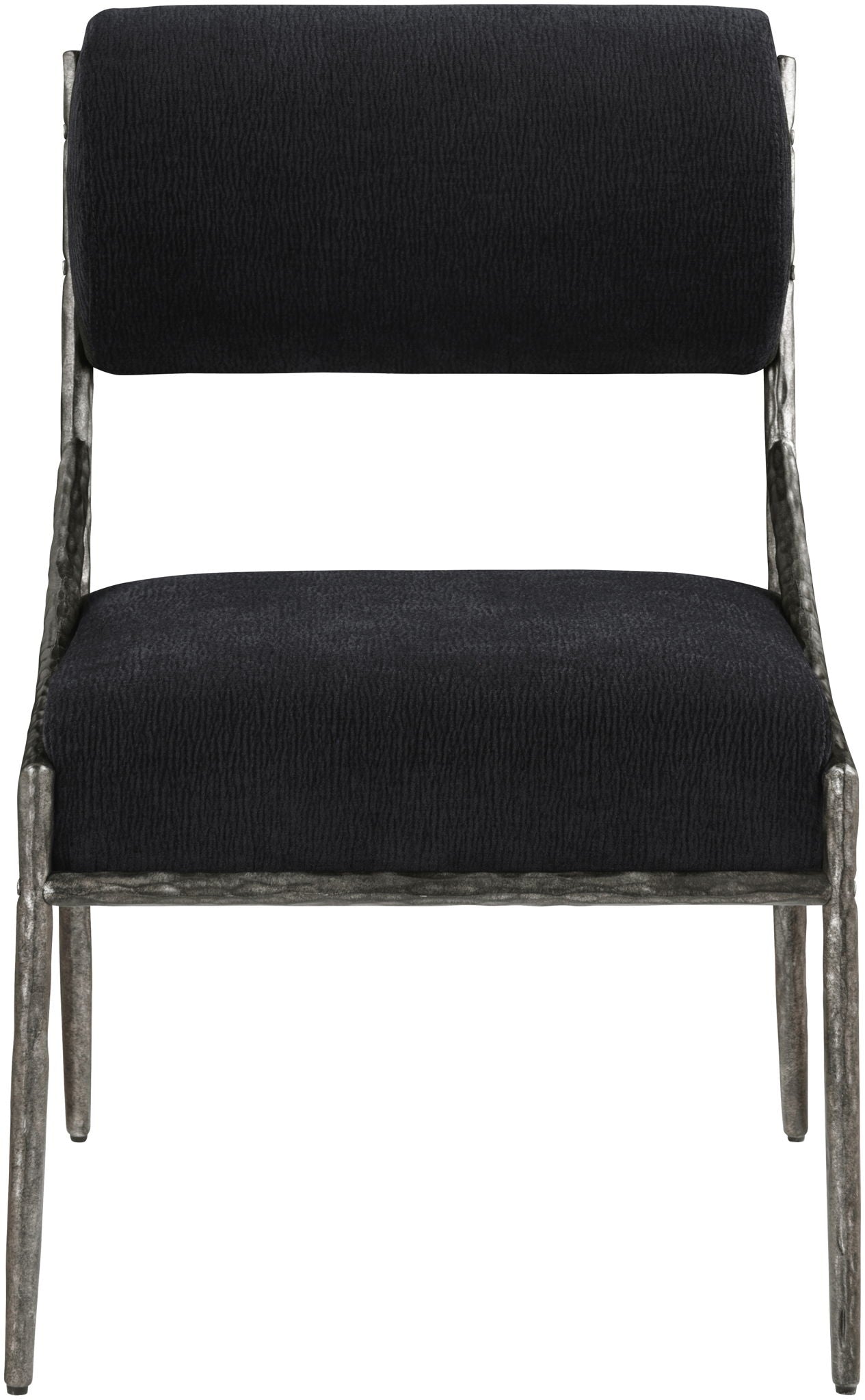 Bastille - Upholstered Dining Side Chair (Set of 2) - Silver Frame - Urban Living Furniture (Los Angeles, CA)