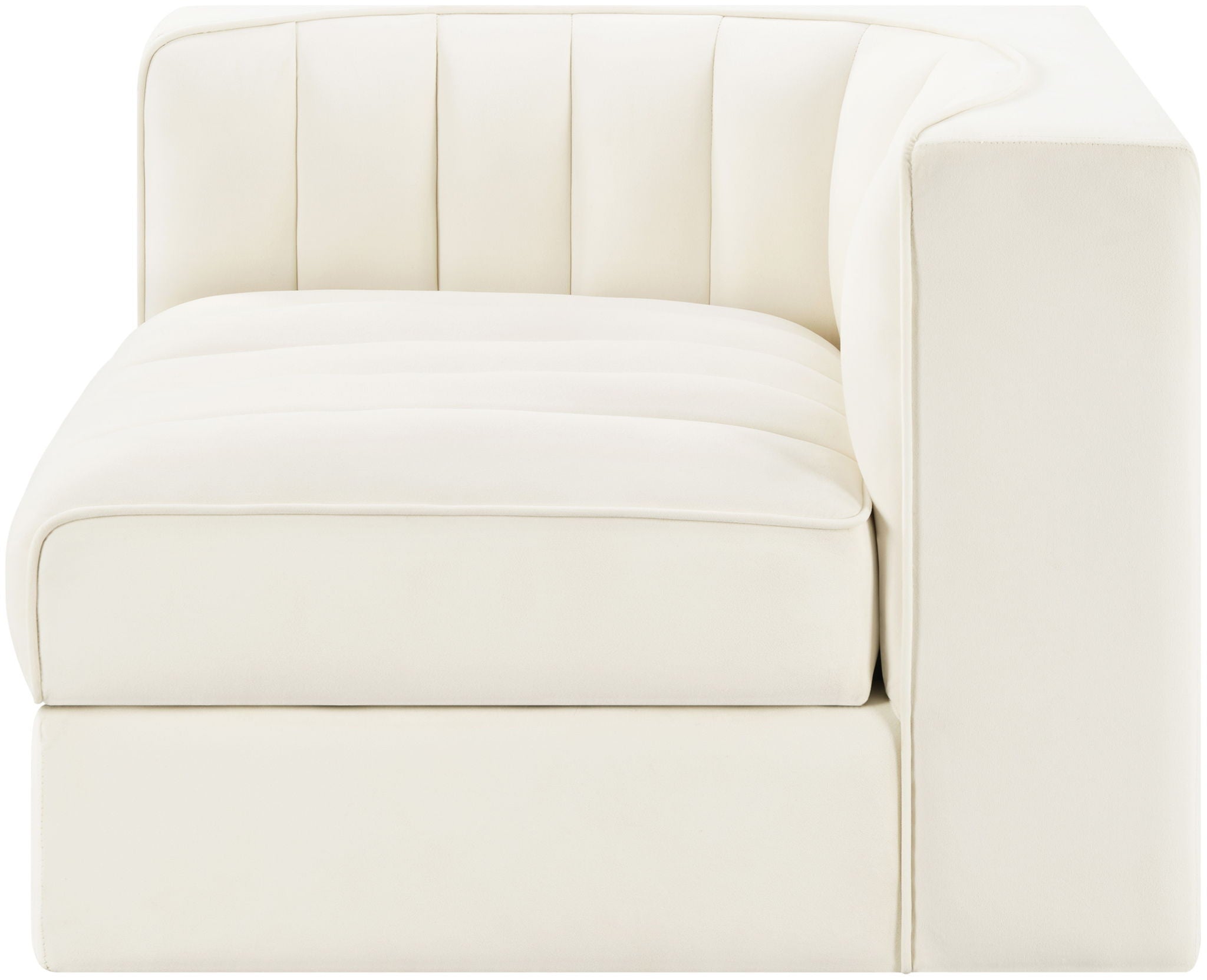 Rummi - Velvet Performance Fabric Upholstered Modular Corner Chair - Urban Living Furniture (Los Angeles, CA)