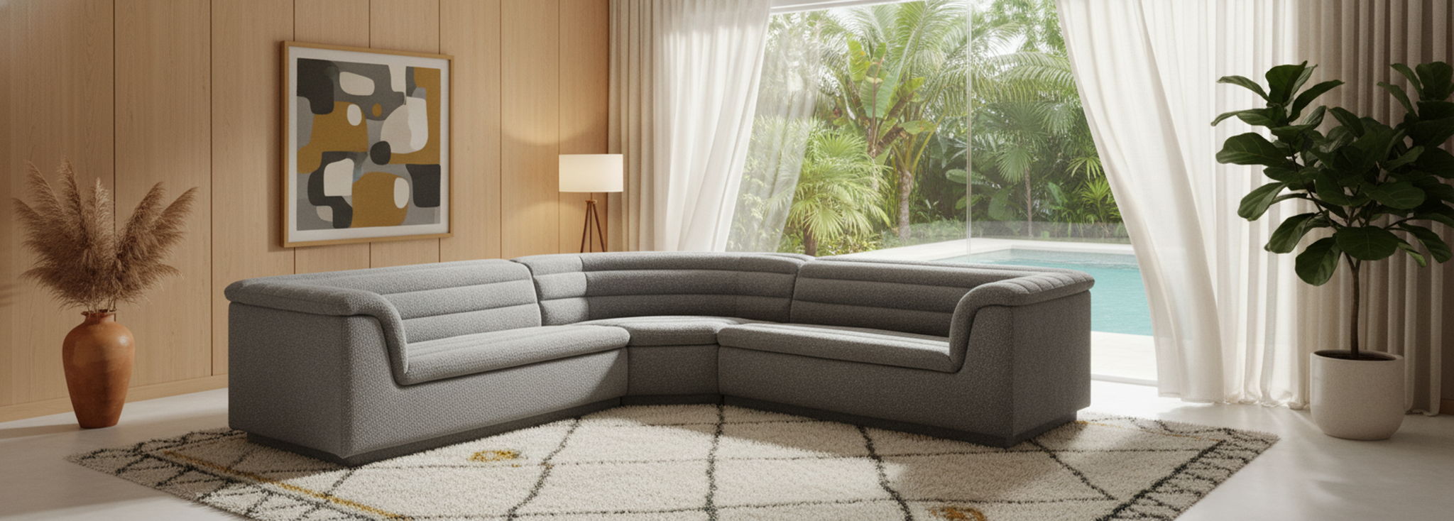 Cascade - Boucle Modular Sectional - Urban Living Furniture (Los Angeles, CA)