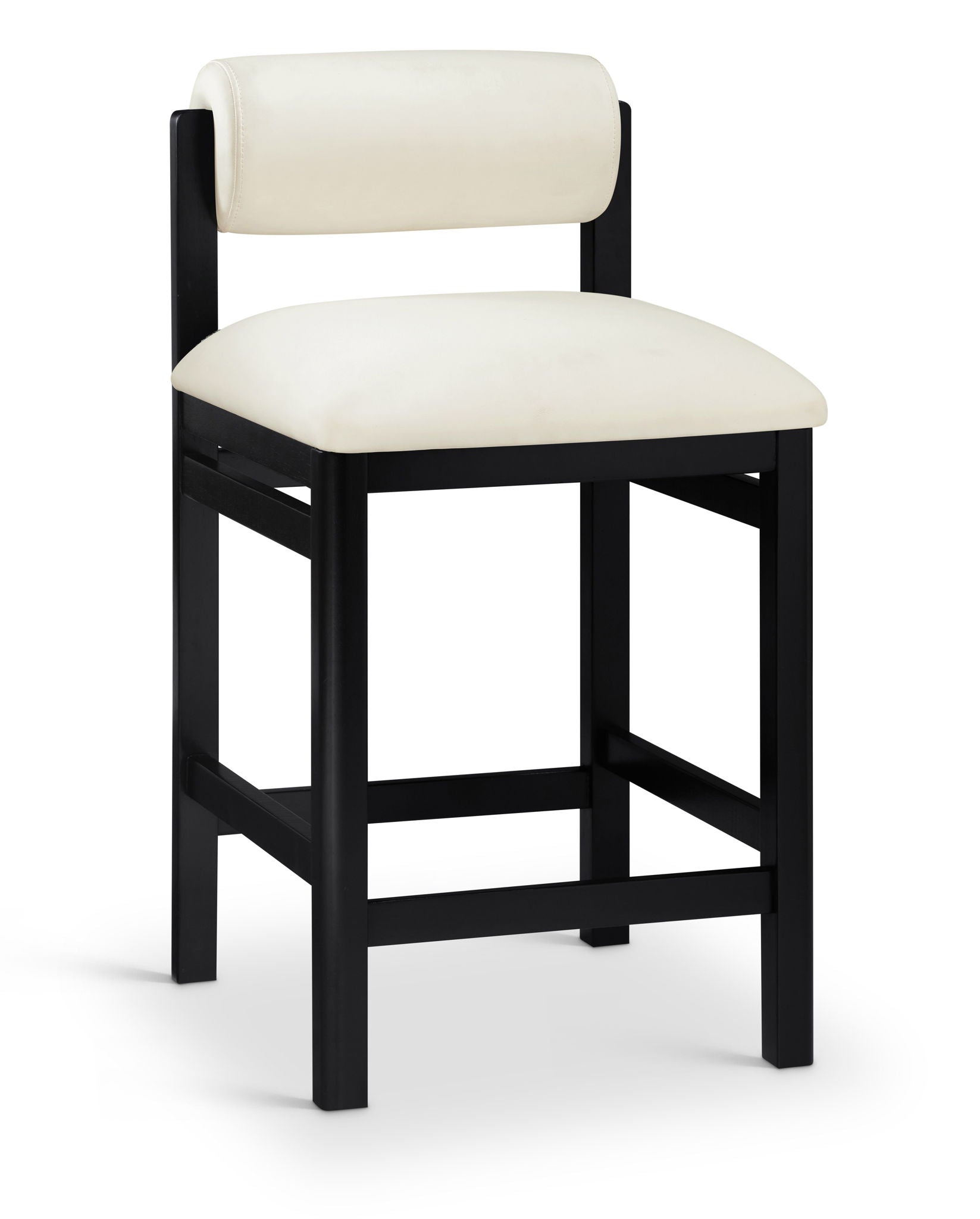 Roundhill - Faux Leather Counter Stool - Black Frame - Urban Living Furniture (Los Angeles, CA)