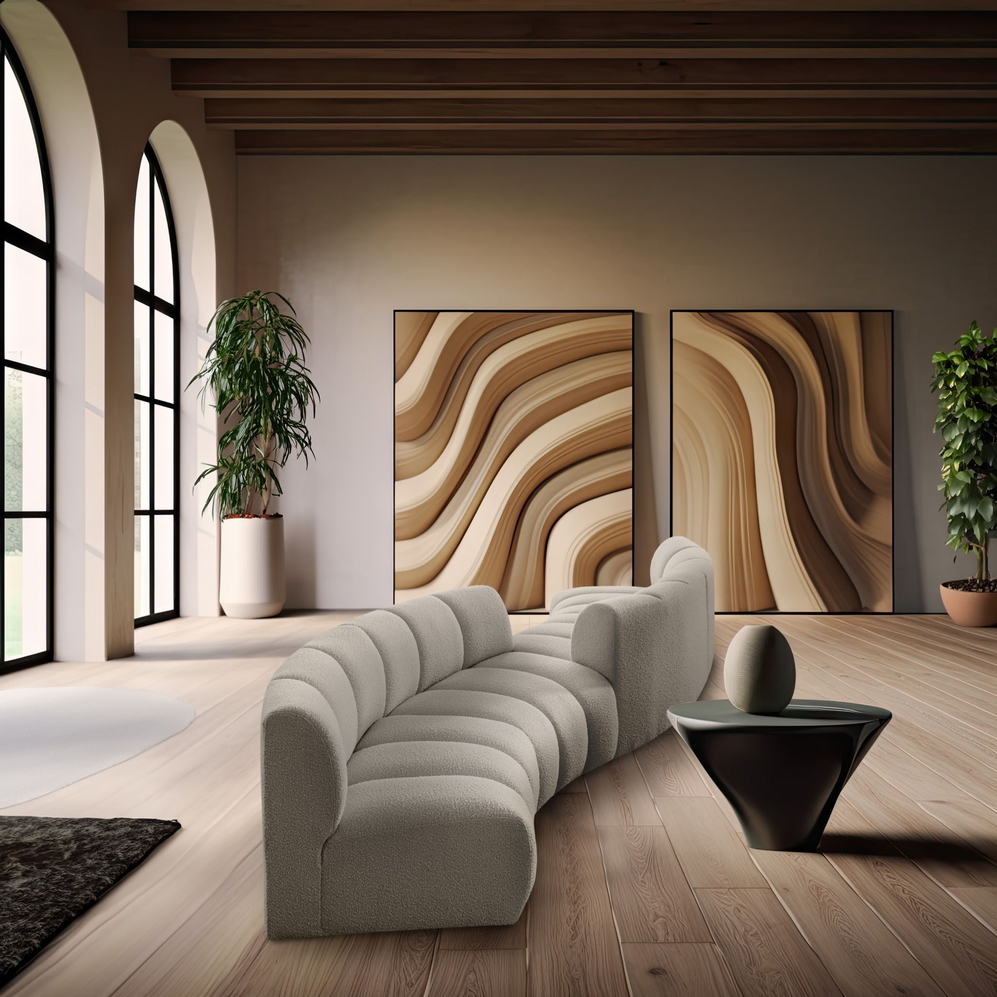 Infinity - 4 Piece Boucle Modular Sectional - Urban Living Furniture (Los Angeles, CA)