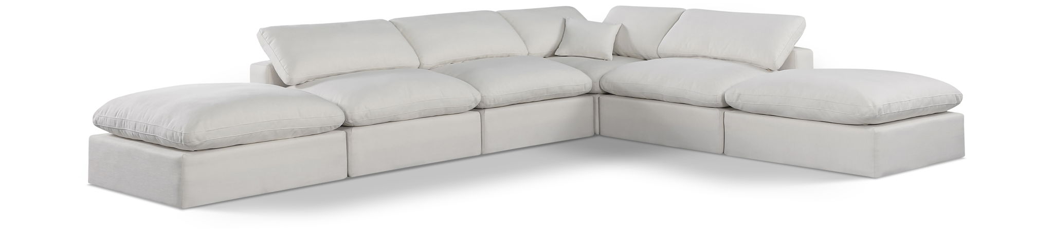 Comfy - 6 Piece Linen Modular Sectional - Urban Living Furniture (Los Angeles, CA)
