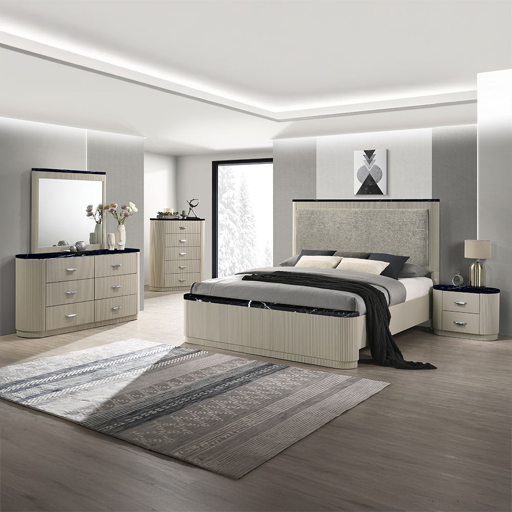 Travonte - Nightstand - Gray / Beige - Urban Living Furniture (Los Angeles, CA)