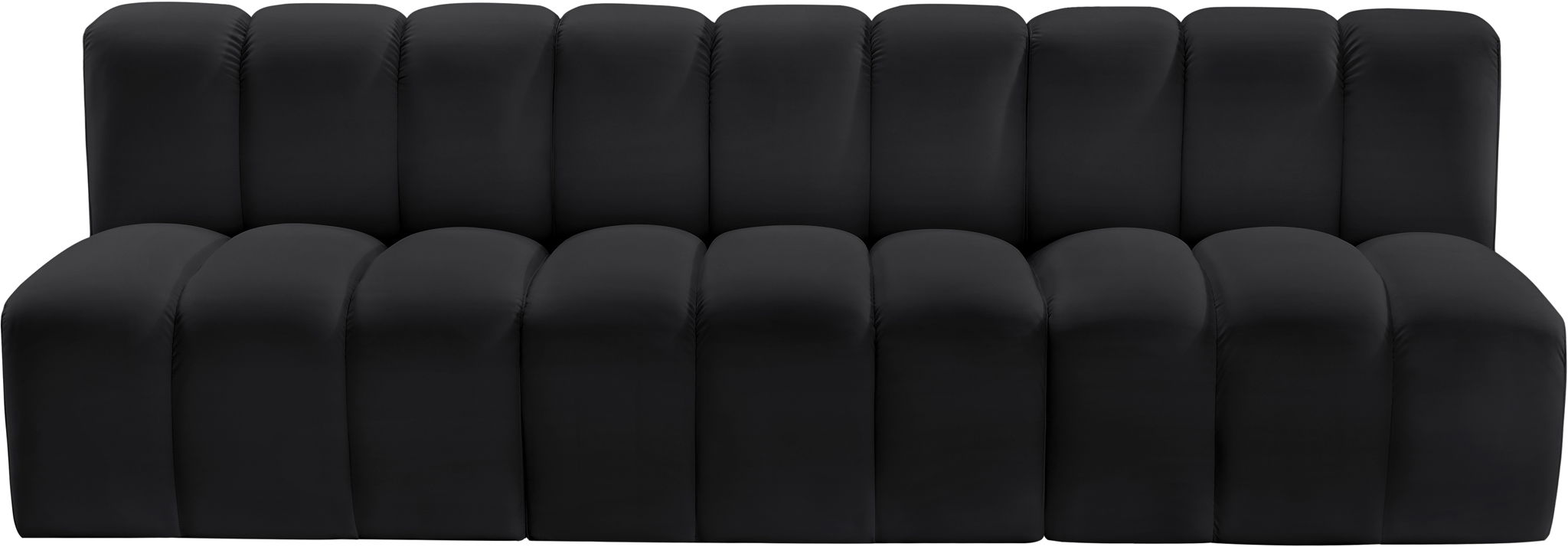 Arc - Faux Leather 3 Seats Modular Sofa