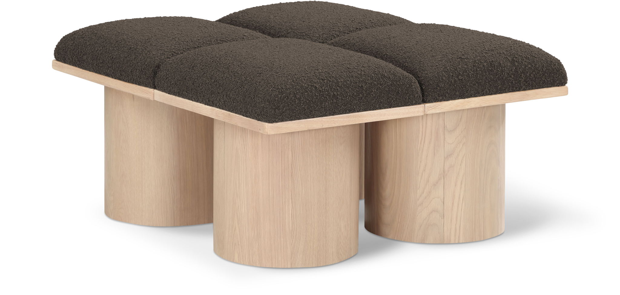 Pavilion - 4 Piece Modular Bench With Natural Base - Urban Living Furniture (Los Angeles, CA)