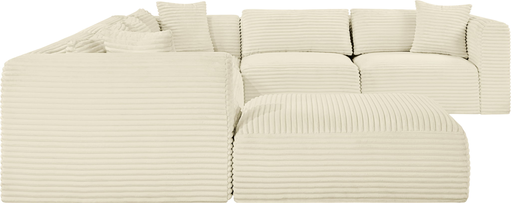 Shaggy - 7 Piece Modular U-Shaped Sectional With Ottoman - Urban Living Furniture (Los Angeles, CA)