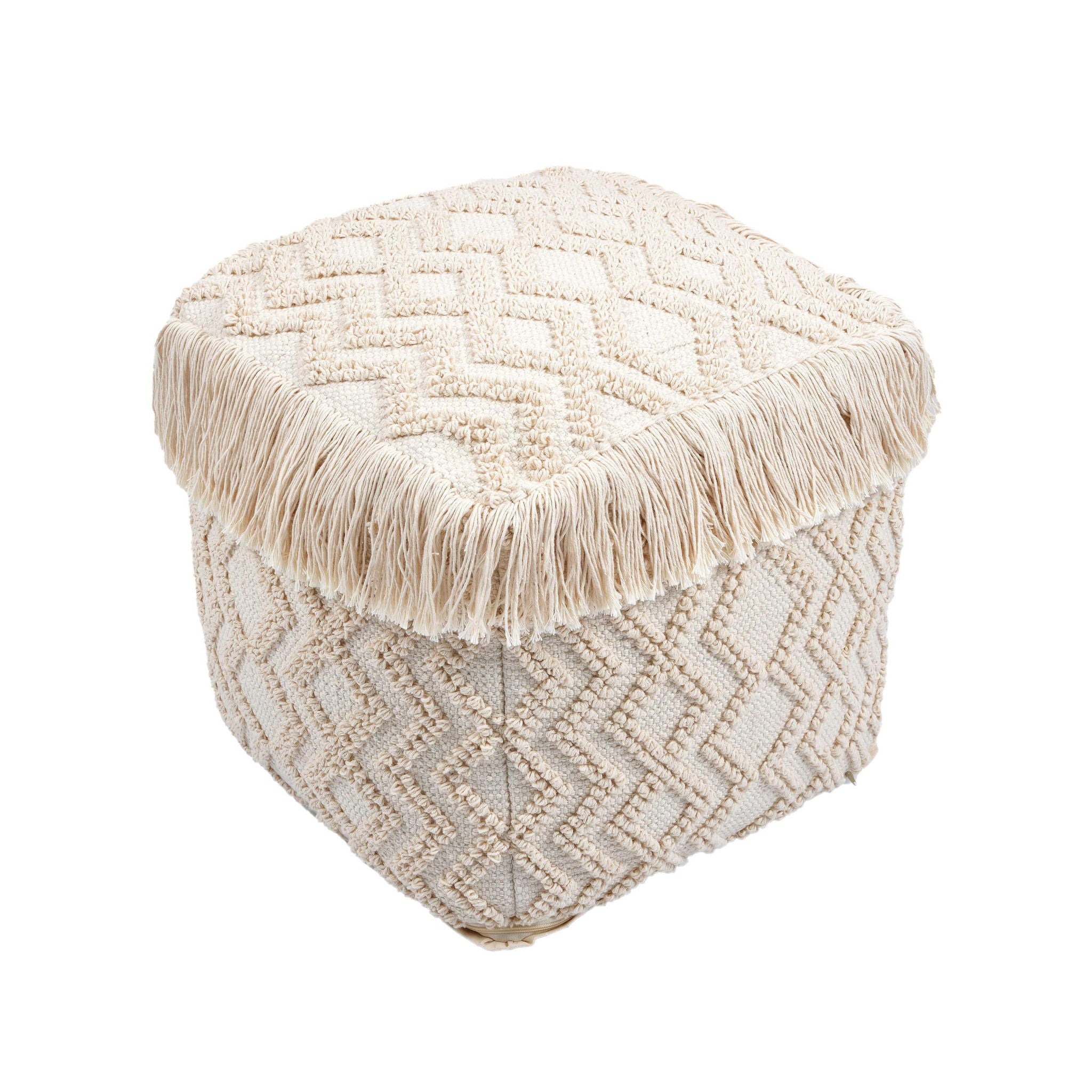 Inca - Pouf - Beige - Urban Living Furniture (Los Angeles, CA)