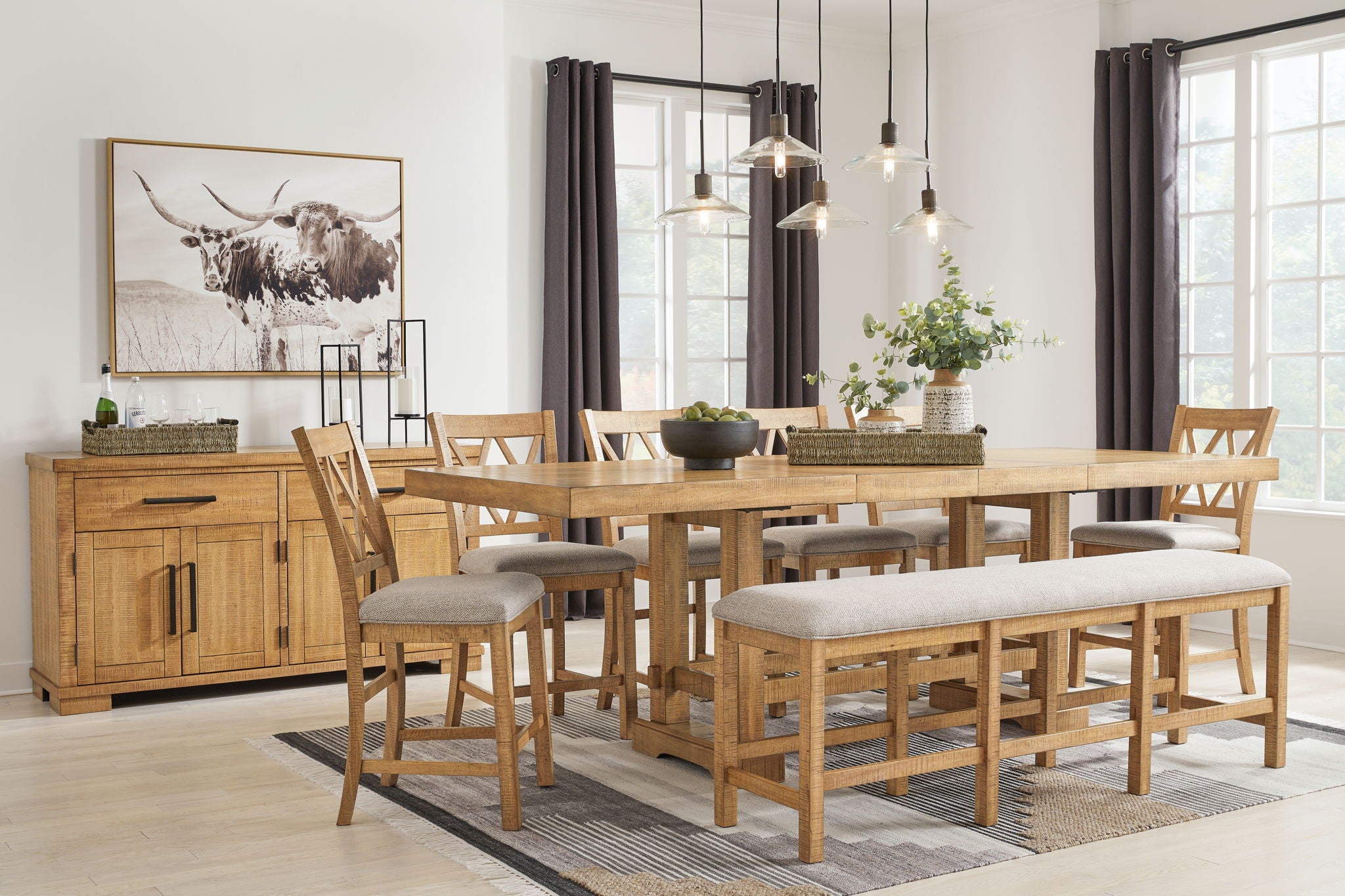 Havonplane - Counter Dining Set - Urban Living Furniture (Los Angeles, CA)