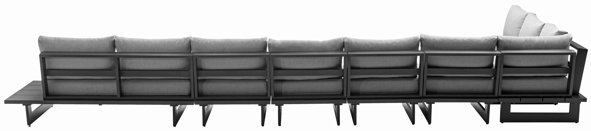 Maldives - 7 Piece Water Resistant Outdoor Patio Modular Sectional With Gray Base - Urban Living Furniture (Los Angeles, CA)