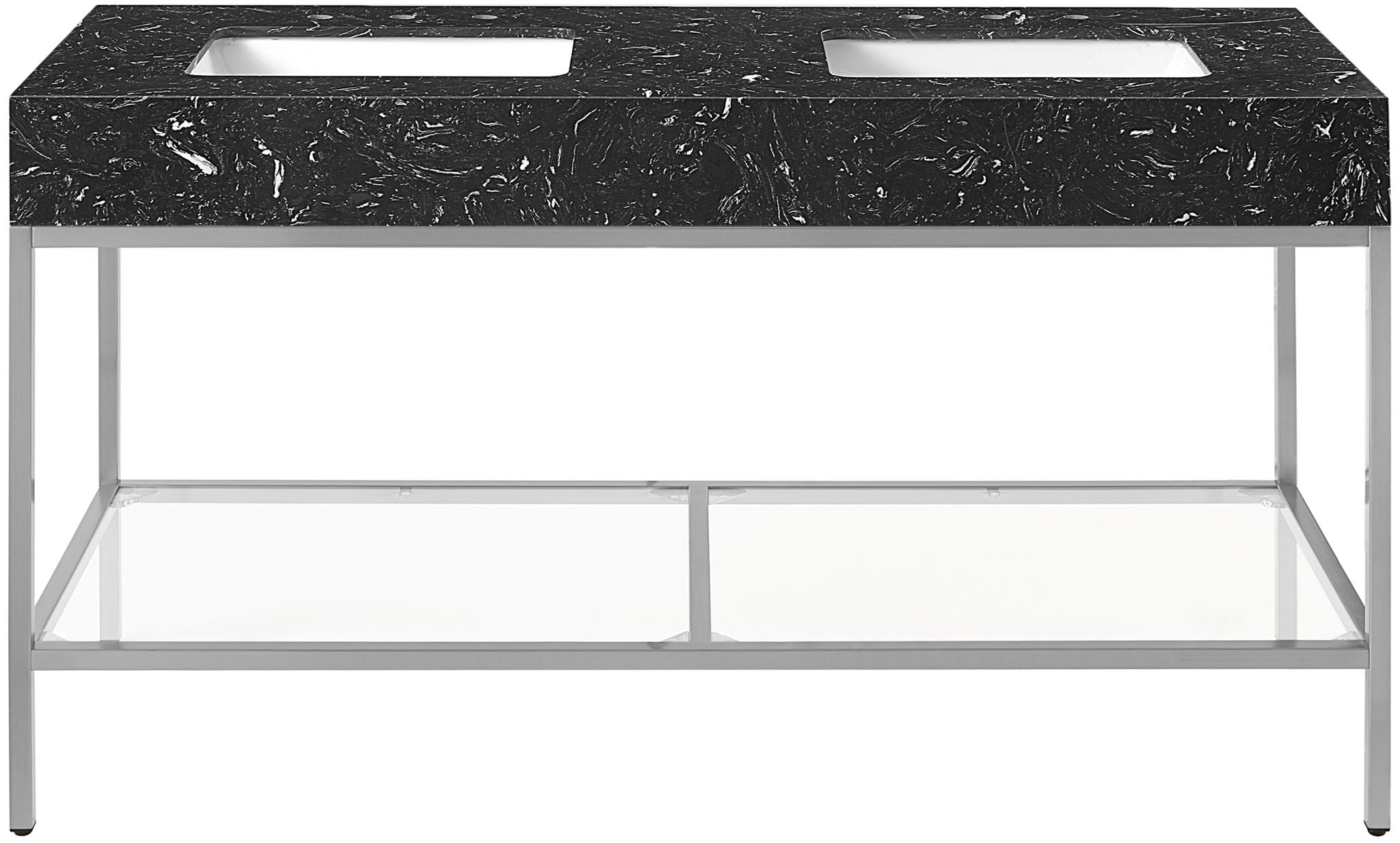 Marmo - Engineered Marble Bathroom Vanity With Chrome Base - Urban Living Furniture (Los Angeles, CA)