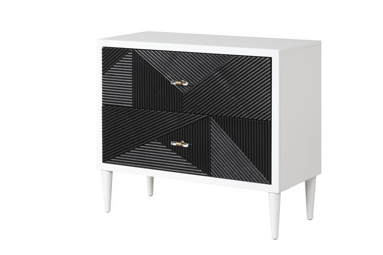 Dubni - Accent Table - White & Black - Urban Living Furniture (Los Angeles, CA)