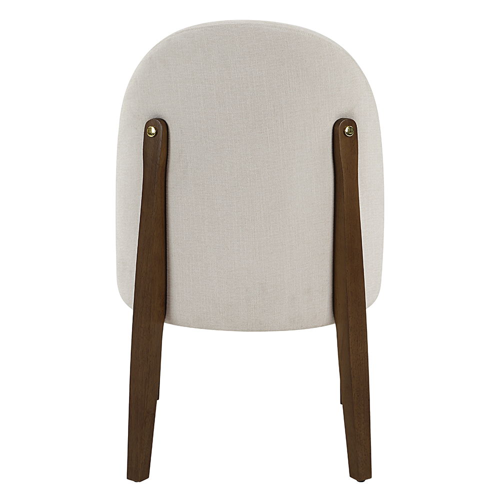 Gamarya - Side Chair (Set of 2) - White Fabric & Oak - Urban Living Furniture (Los Angeles, CA)
