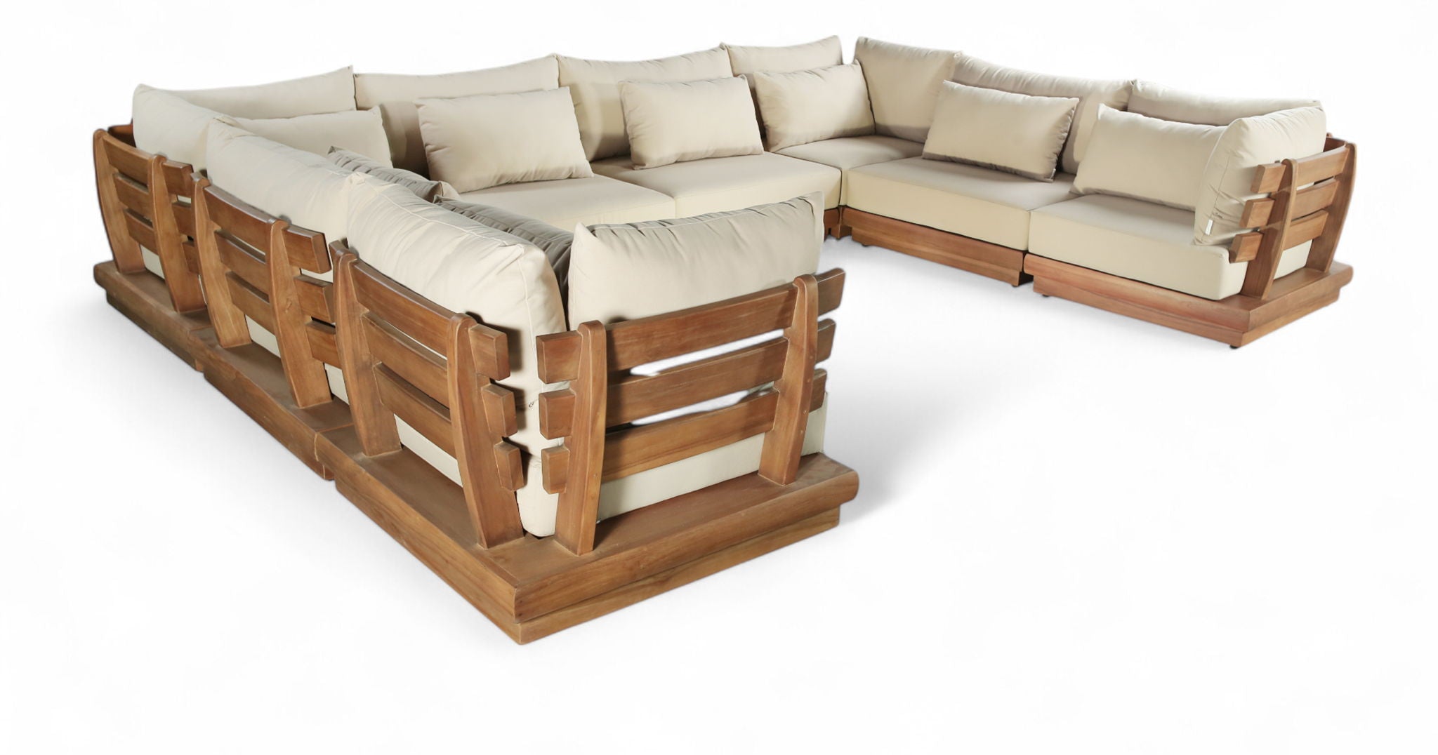 Mirella - 8 Piece Water Resistant Fabric Upholstered Outdoor Patio Modular Sectional - Urban Living Furniture (Los Angeles, CA)