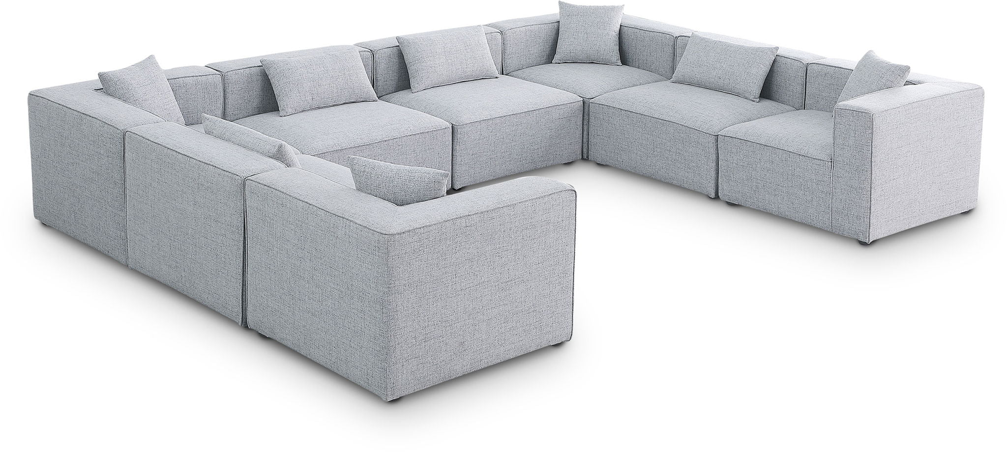 Cube - Linen 8 Piece Modular Sectional - Urban Living Furniture (Los Angeles, CA)