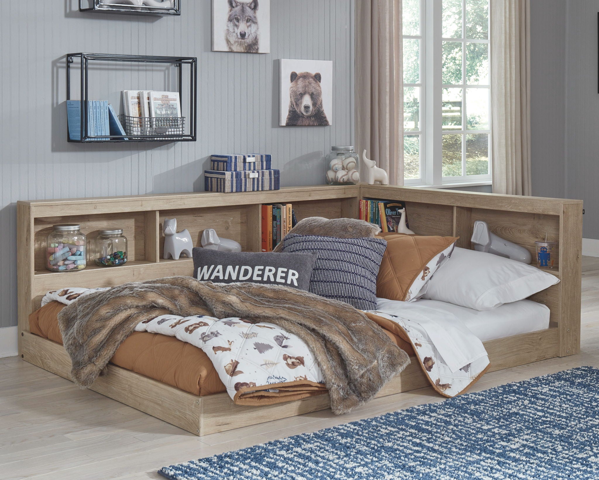 Oliah - Bookcase Storage Bed - Urban Living Furniture (Los Angeles, CA)