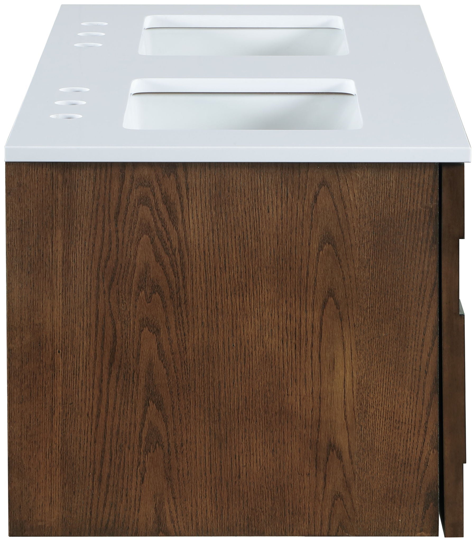 Leonardo - Engineered Stone And Solid Wood 24" Wall Mounted Bathroom Vanity - Urban Living Furniture (Los Angeles, CA)