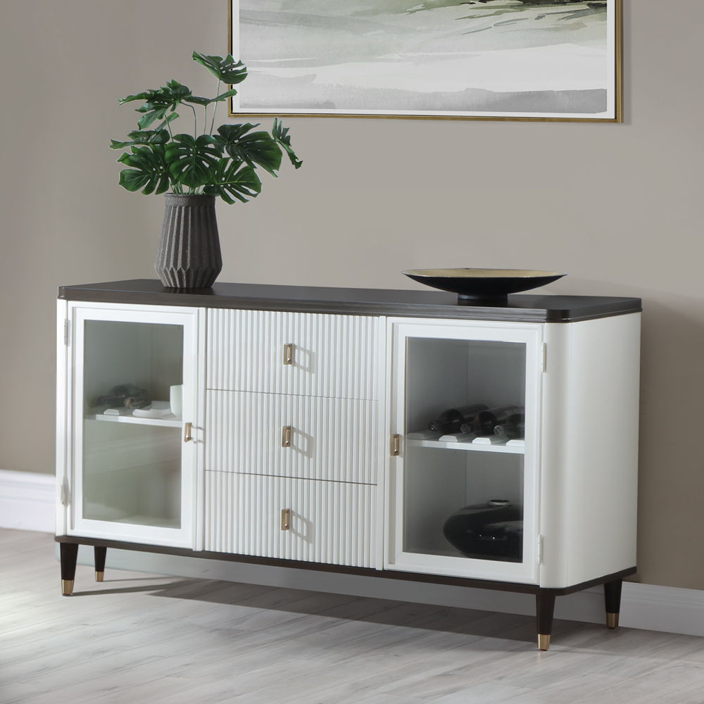 Carena - Server - White & Brown - Urban Living Furniture (Los Angeles, CA)
