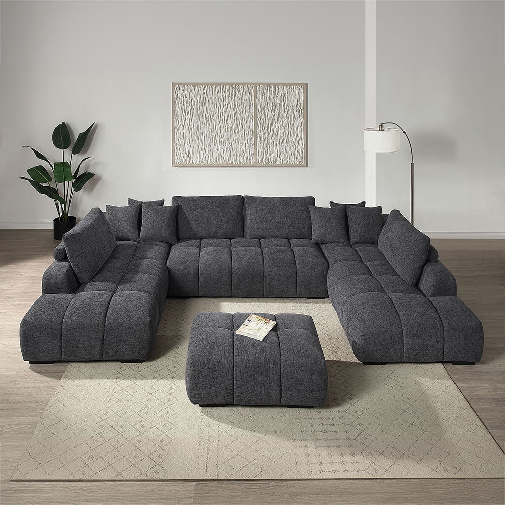 Chosen - Ottoman - Dark Gray - Urban Living Furniture (Los Angeles, CA)