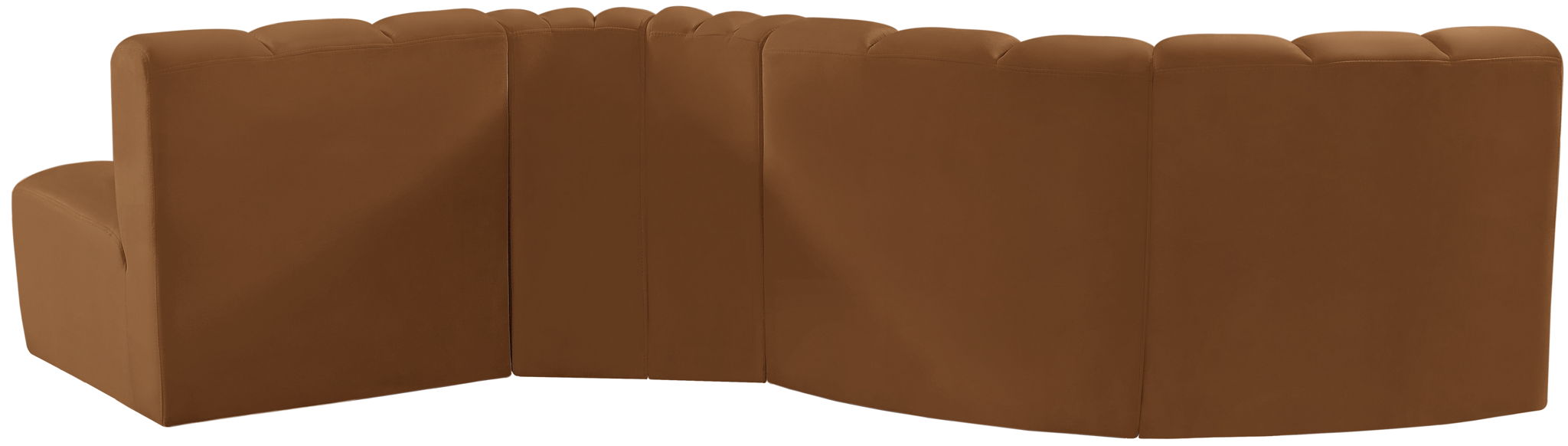 Arc - Velvet 5 Piece Modular Sofa - Saddle - Urban Living Furniture (Los Angeles, CA)