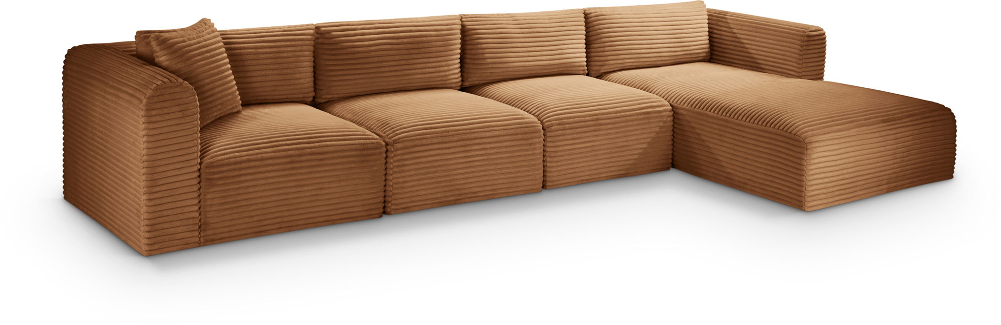Shaggy - Fabric 4 Piece Modular Sectional - Urban Living Furniture (Los Angeles, CA)