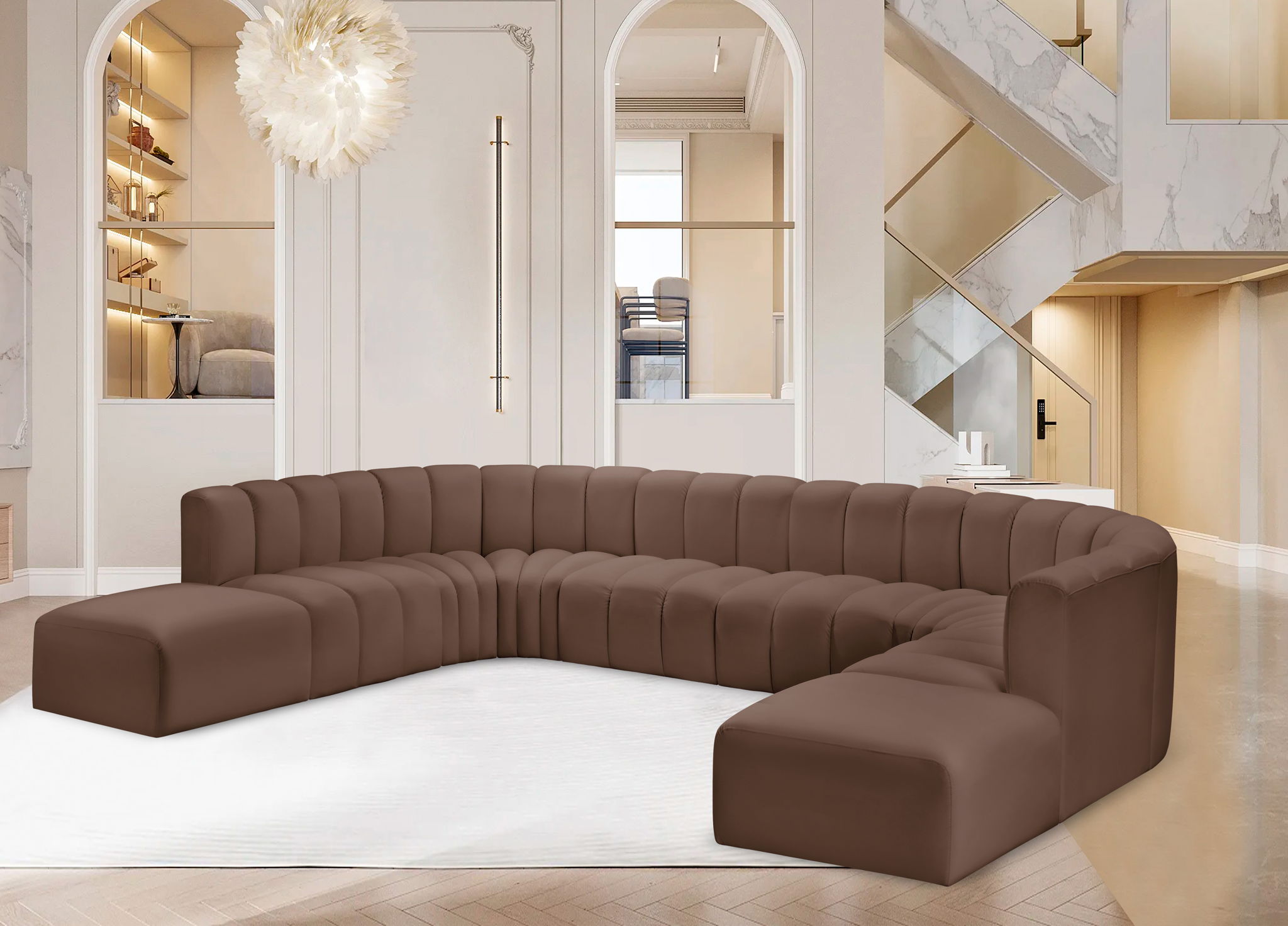 Arc - Faux Leather Modular Sectional - Urban Living Furniture (Los Angeles, CA)