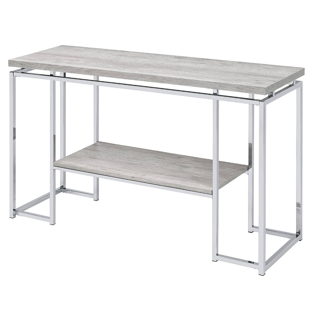 Chafik - Sofa Table - Natural Oak & Chrome - Urban Living Furniture (Los Angeles, CA)
