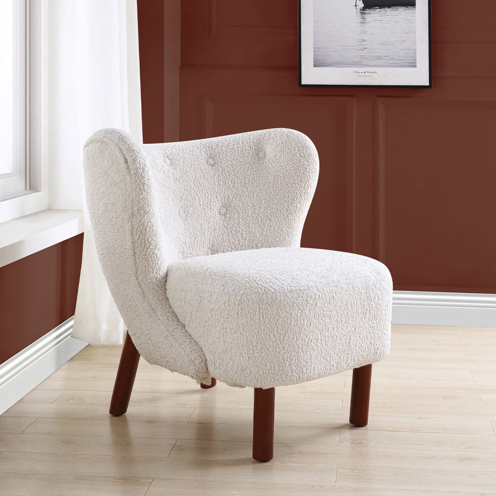 Zusud - Accent Chair - White Teddy Sherpa - Urban Living Furniture (Los Angeles, CA)