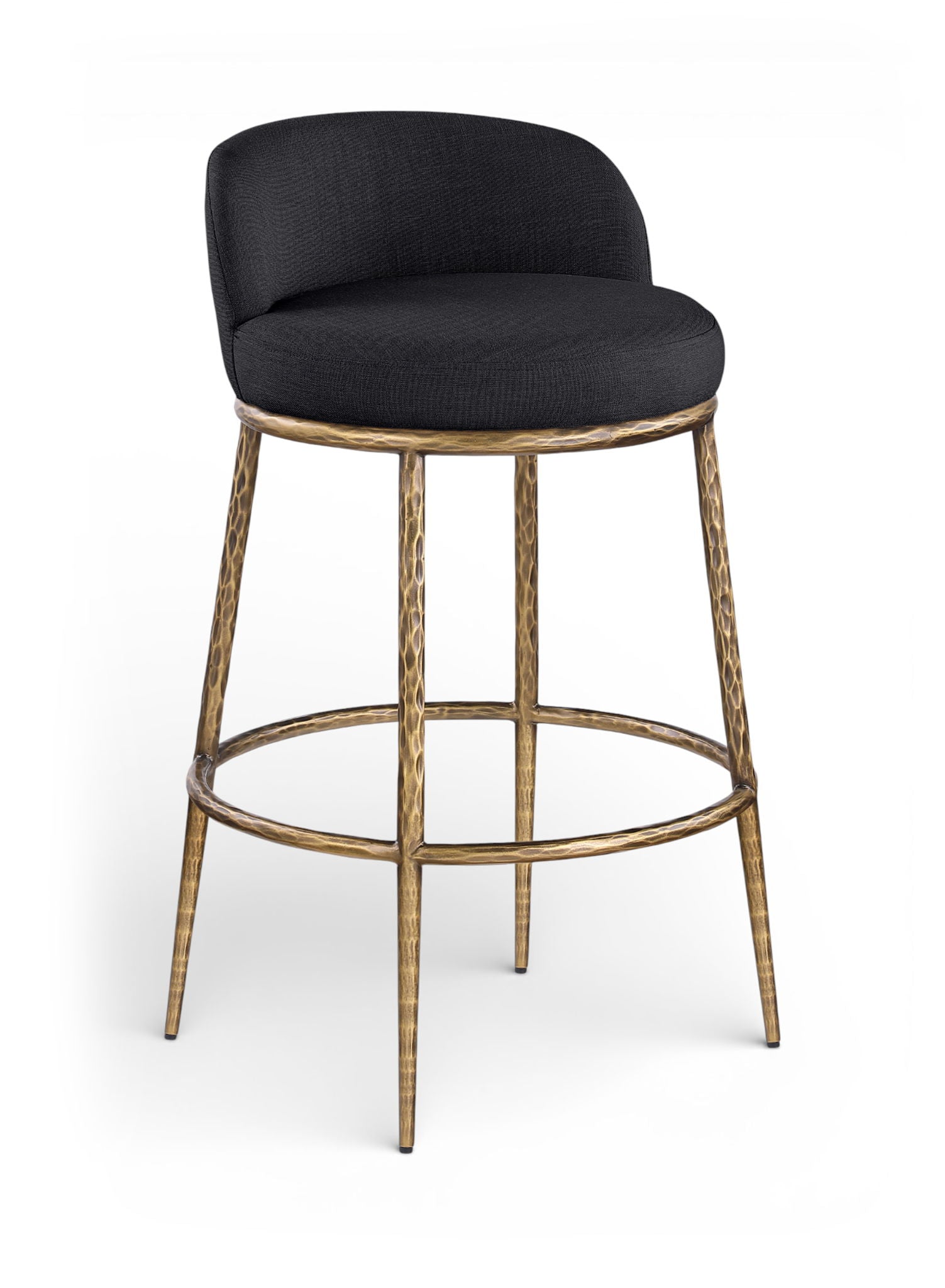 Ferro - Performance Fabric Upholstered Bar Stool - Antique Brass - Urban Living Furniture (Los Angeles, CA)