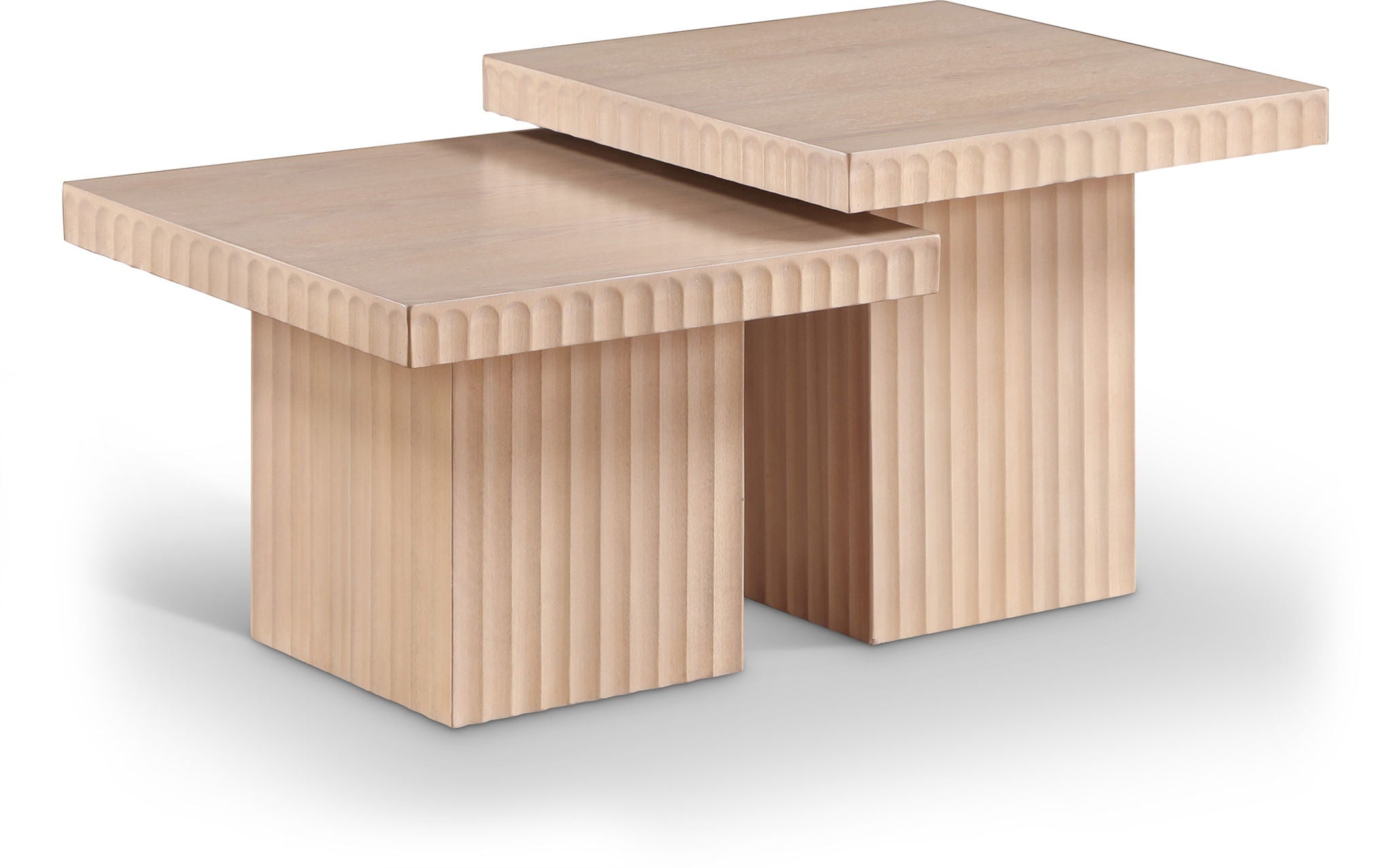 Spencer - 18" Oak Veneer 2 Piece Coffee Table - Urban Living Furniture (Los Angeles, CA)