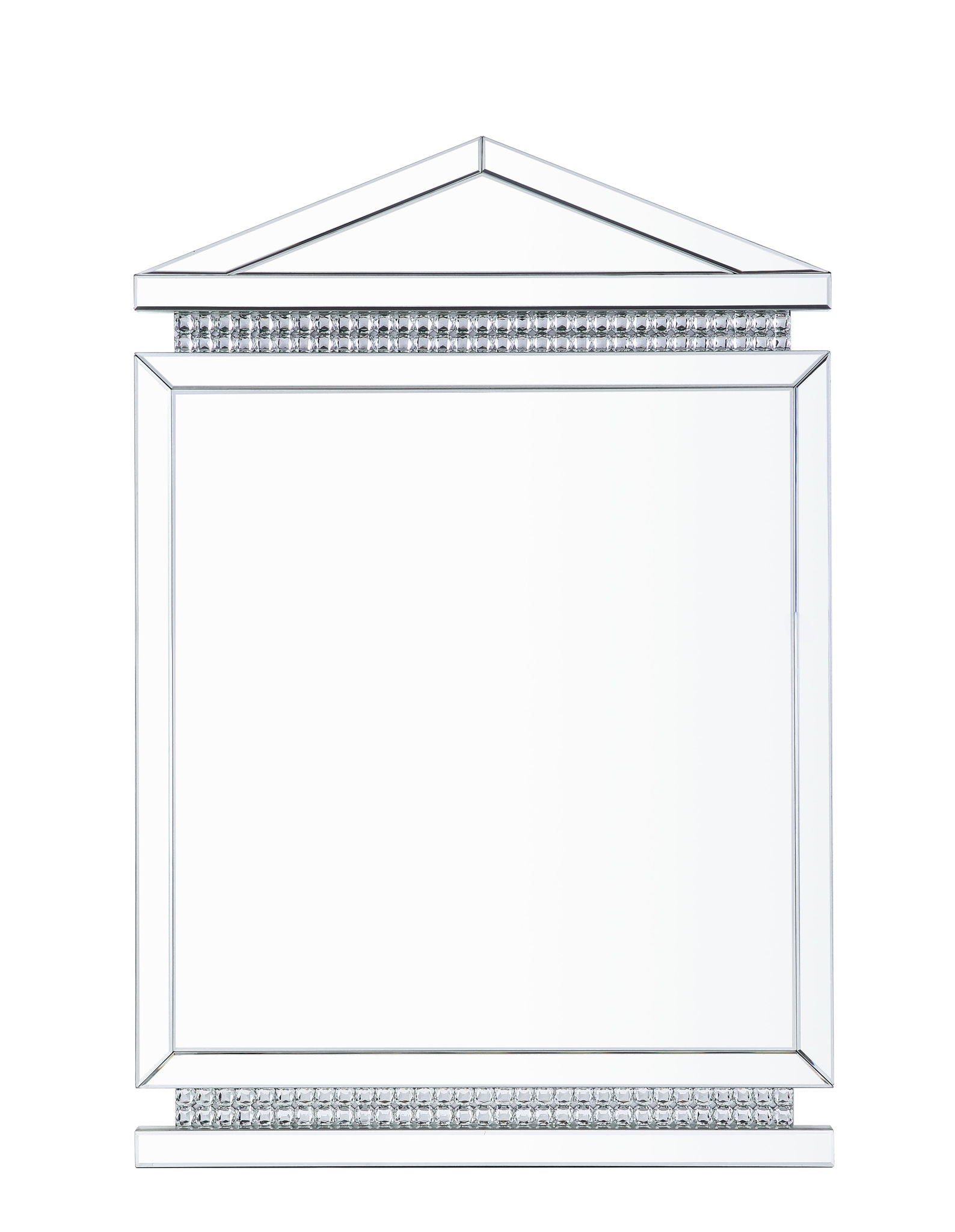 Lotus - 47" Accent Mirror - Mirrored, Faux Ice Cube Crystals - Urban Living Furniture (Los Angeles, CA)