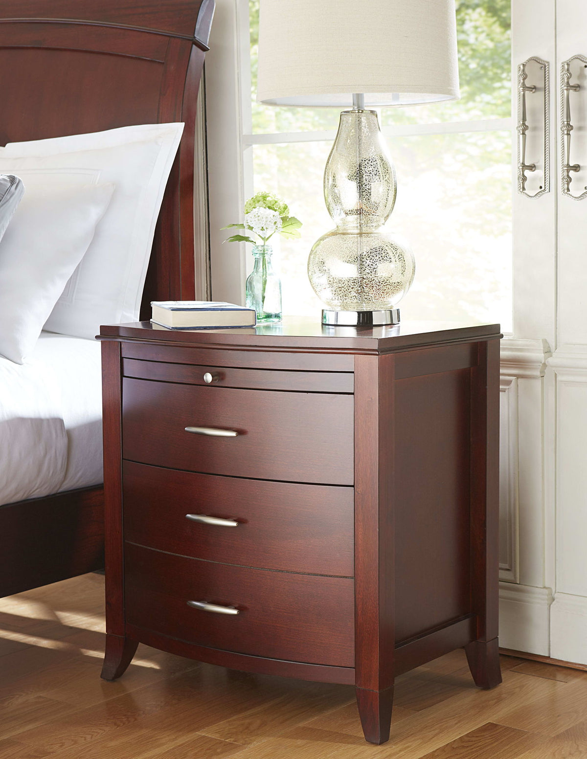 Brighton - Charging Station Nightstand - Cinnamon