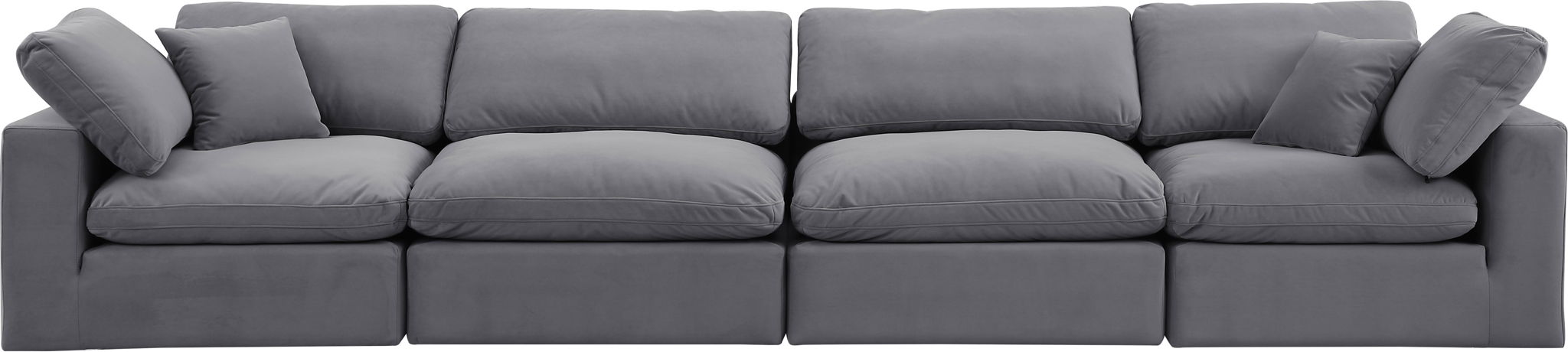 Comfy - Velvet Modular Sofa 4 Seats - Urban Living Furniture (Los Angeles, CA)
