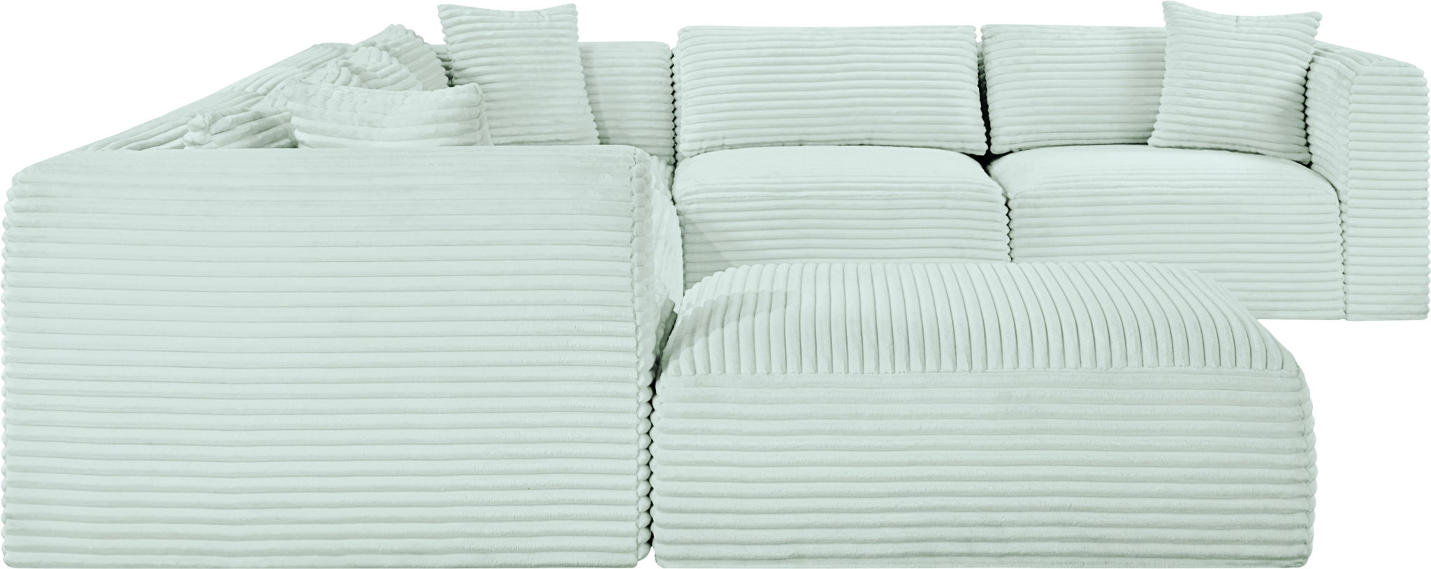 Shaggy - 7 Piece Modular U-Shaped Sectional With Ottoman - Urban Living Furniture (Los Angeles, CA)