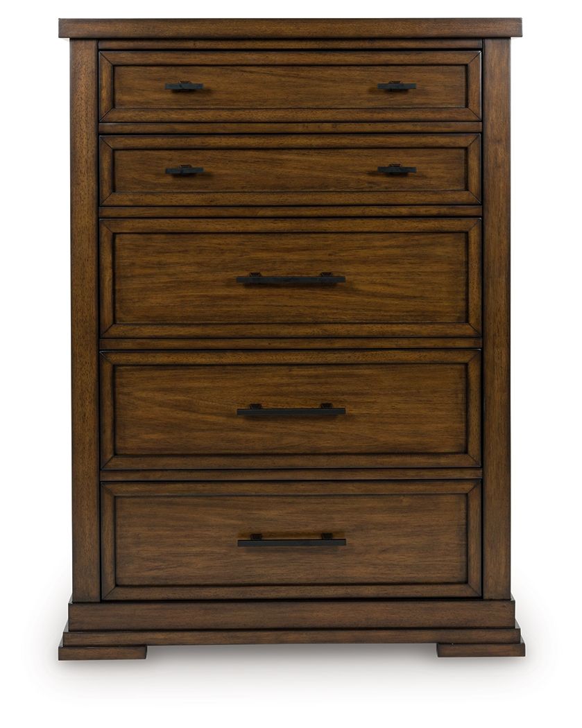Taffenbrook - Medium Brown - Five Drawer Chest - Urban Living Furniture (Los Angeles, CA)