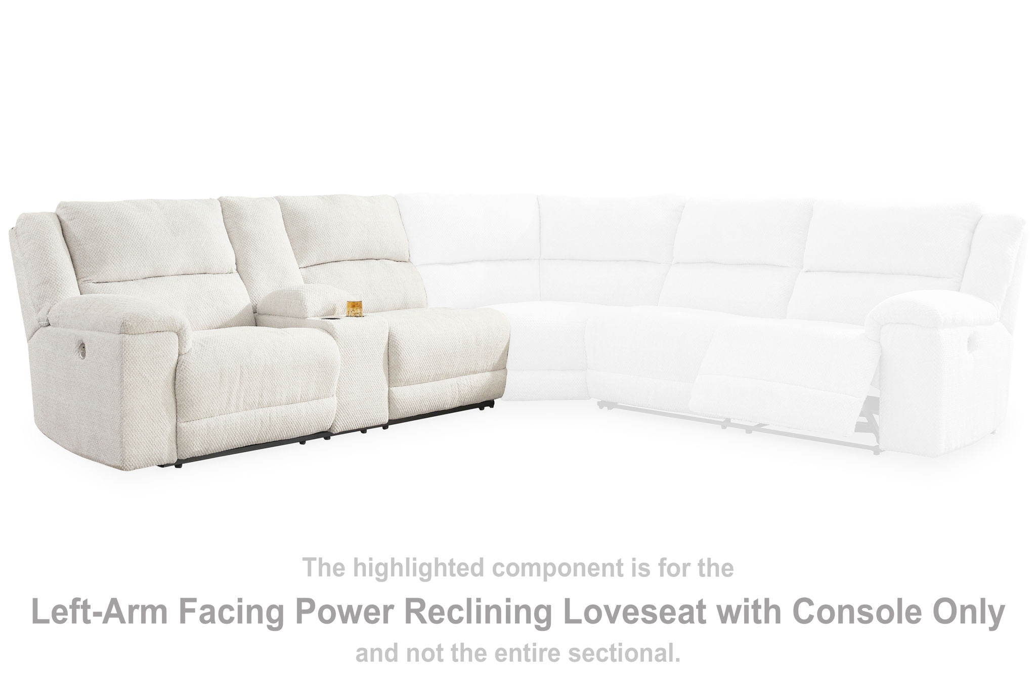 Keensburg - Linen - Laf Dbl Power Reclining Loveseat With Console - Urban Living Furniture (Los Angeles, CA)