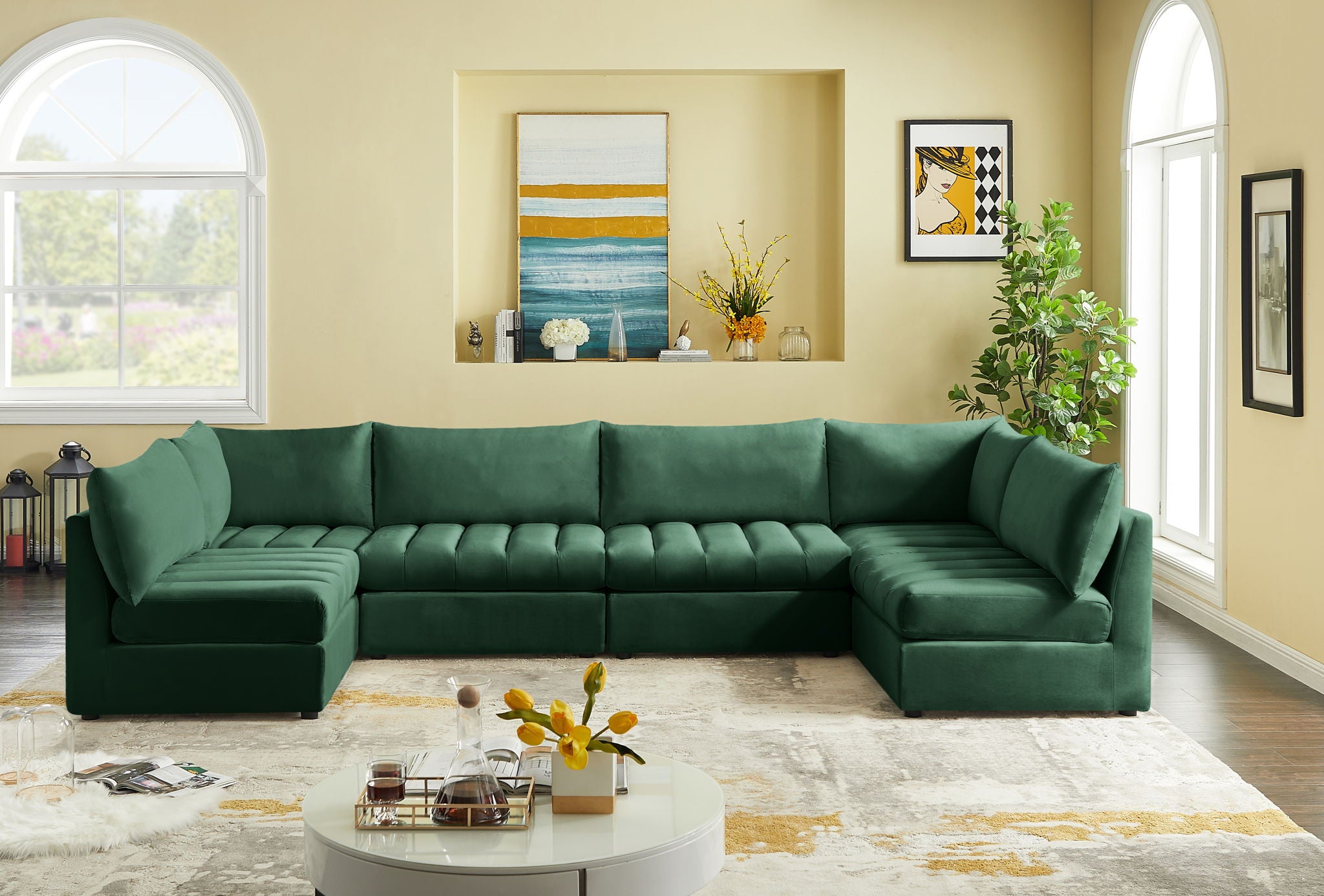 Jacob - Modular U-Shaped Sectional 6 Piece - Urban Living Furniture (Los Angeles, CA)