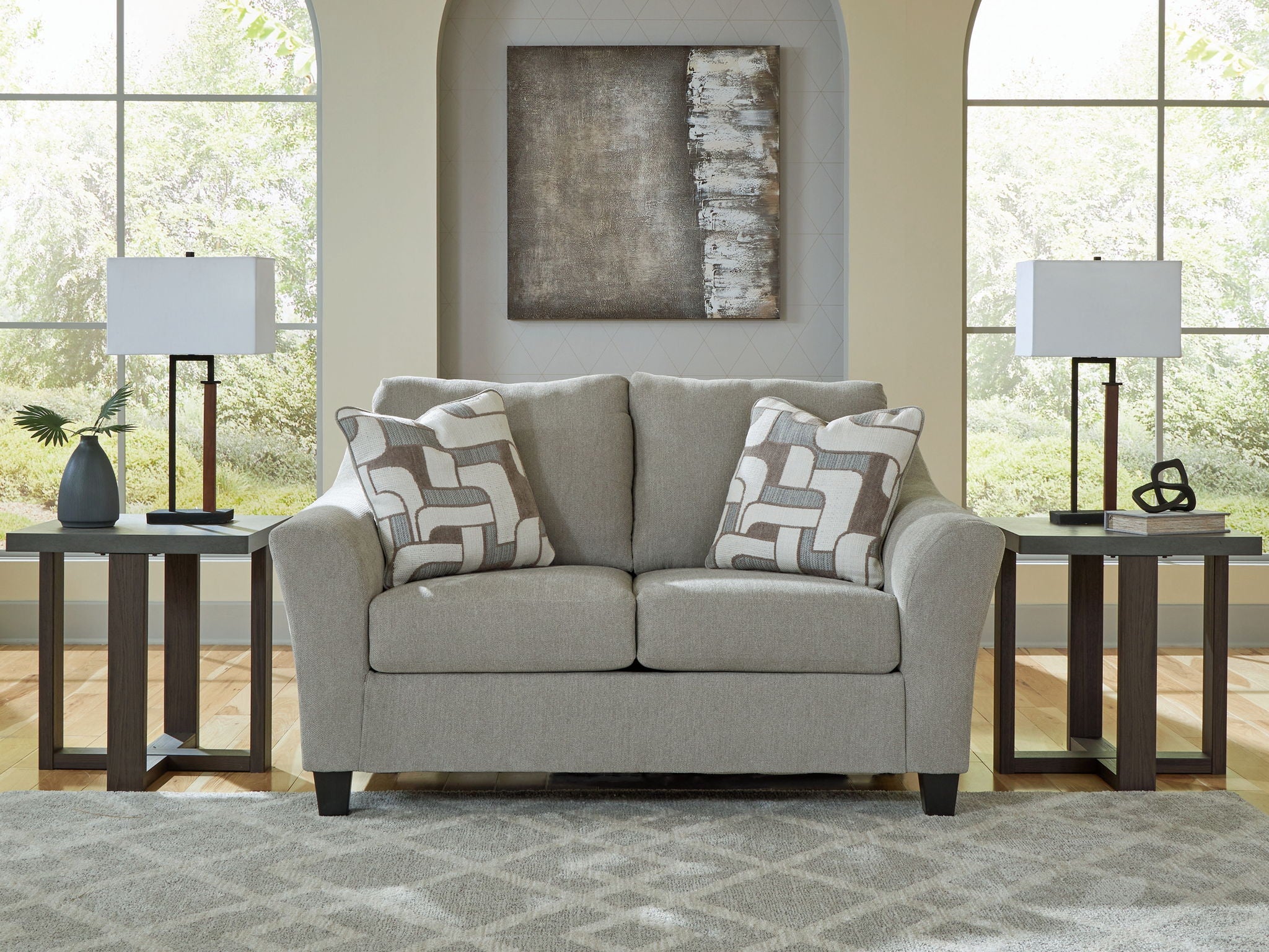 Willarae - Loveseat - Taupe