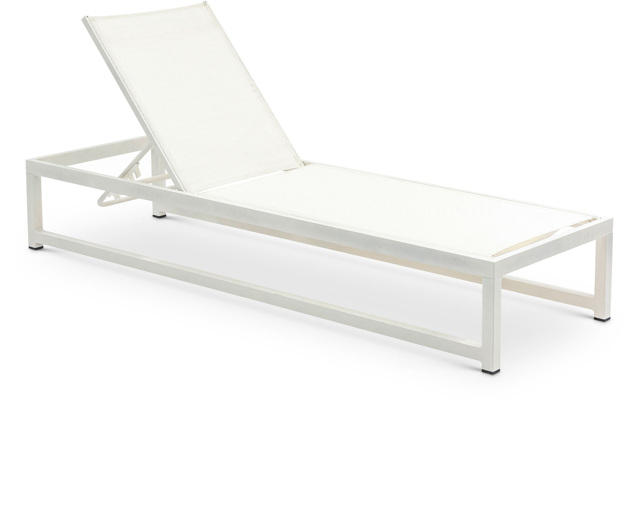 Maldives - Water Resistant Outdoor Patio Adjustable Sun Chaise Lounge Chair With White Base - Urban Living Furniture (Los Angeles, CA)