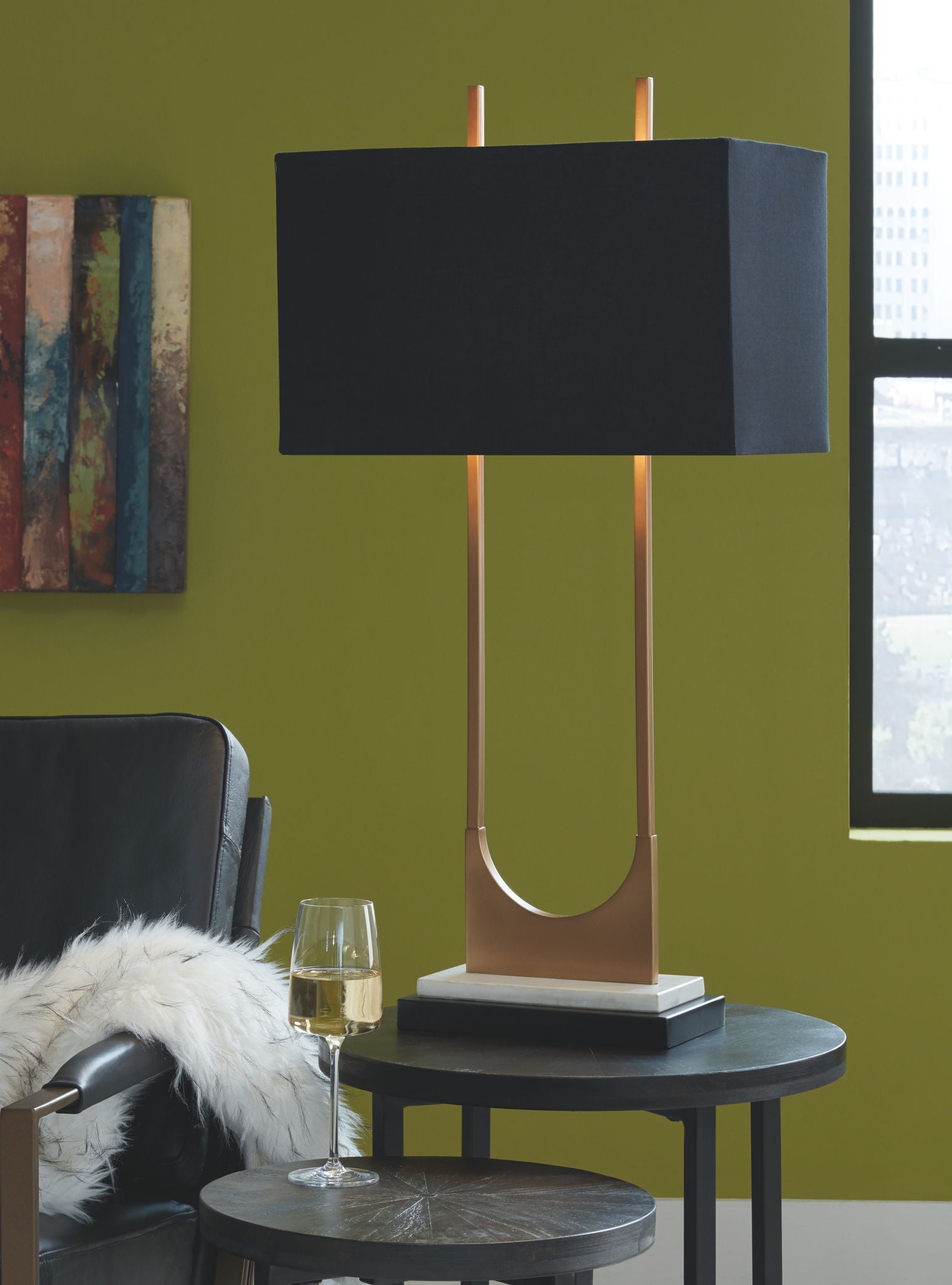 Malana - Brass Finish - Metal Table Lamp - Urban Living Furniture (Los Angeles, CA)