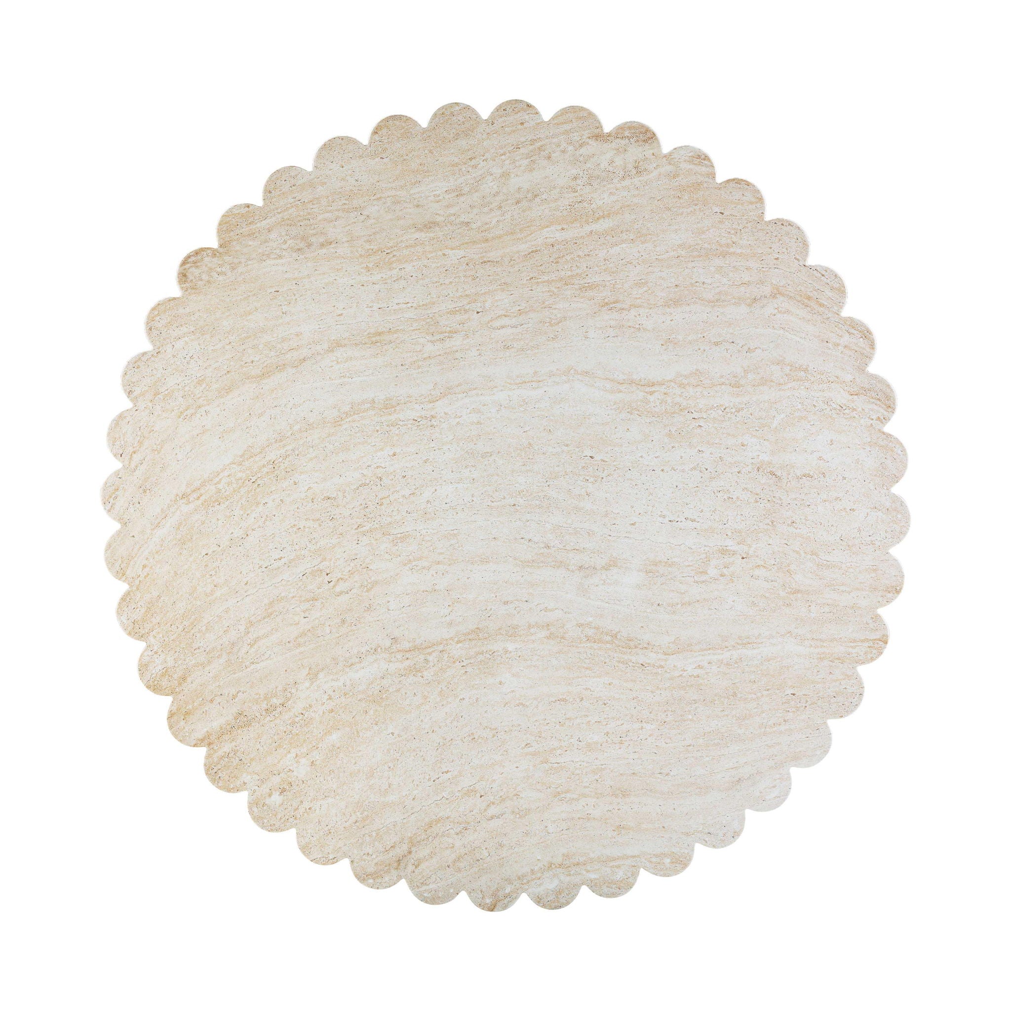 Blossom - Indoor / Outdoor Round Dining Table - Washed Travertine - Urban Living Furniture (Los Angeles, CA)