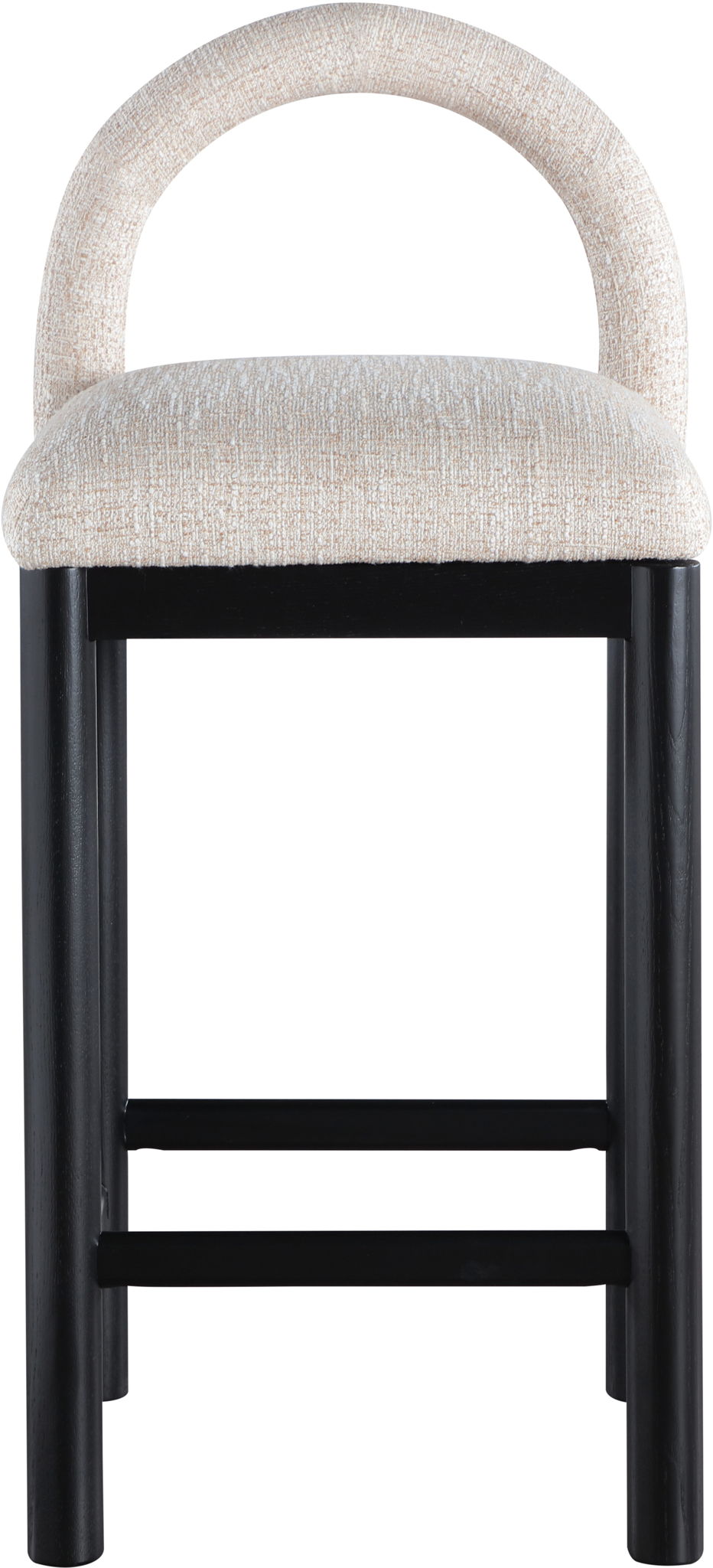 Conrad - Linen Counter Stool With Black Legs - Urban Living Furniture (Los Angeles, CA)