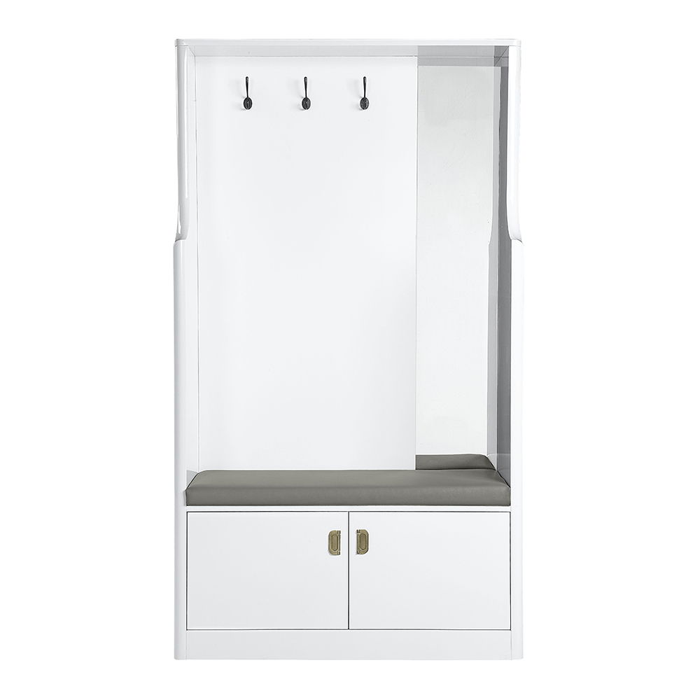 Buck II - Hall Tree - White High Gloss - Urban Living Furniture (Los Angeles, CA)
