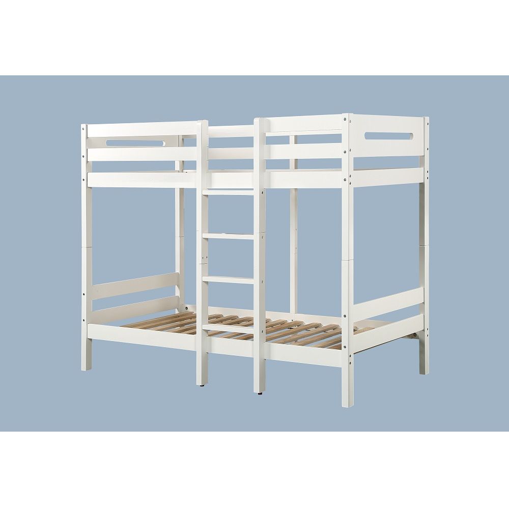 Esin - Twin Over Twin Bunk Bed - White - Urban Living Furniture (Los Angeles, CA)