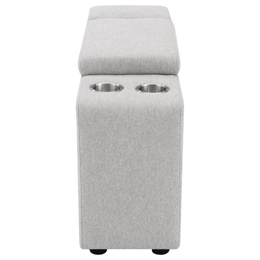 Collins - Upholstered Modular Storage Console - Gray - Urban Living Furniture (Los Angeles, CA)