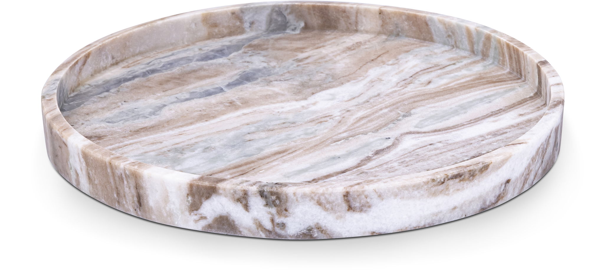 Barletta - Marble Round Tray - Urban Living Furniture (Los Angeles, CA)